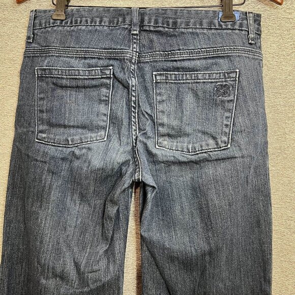 Simply Vera Wash Jeans Women 8 Blue Wide Leg Dark Wash Mid Rise Denim Casual - Picture 9 of 12